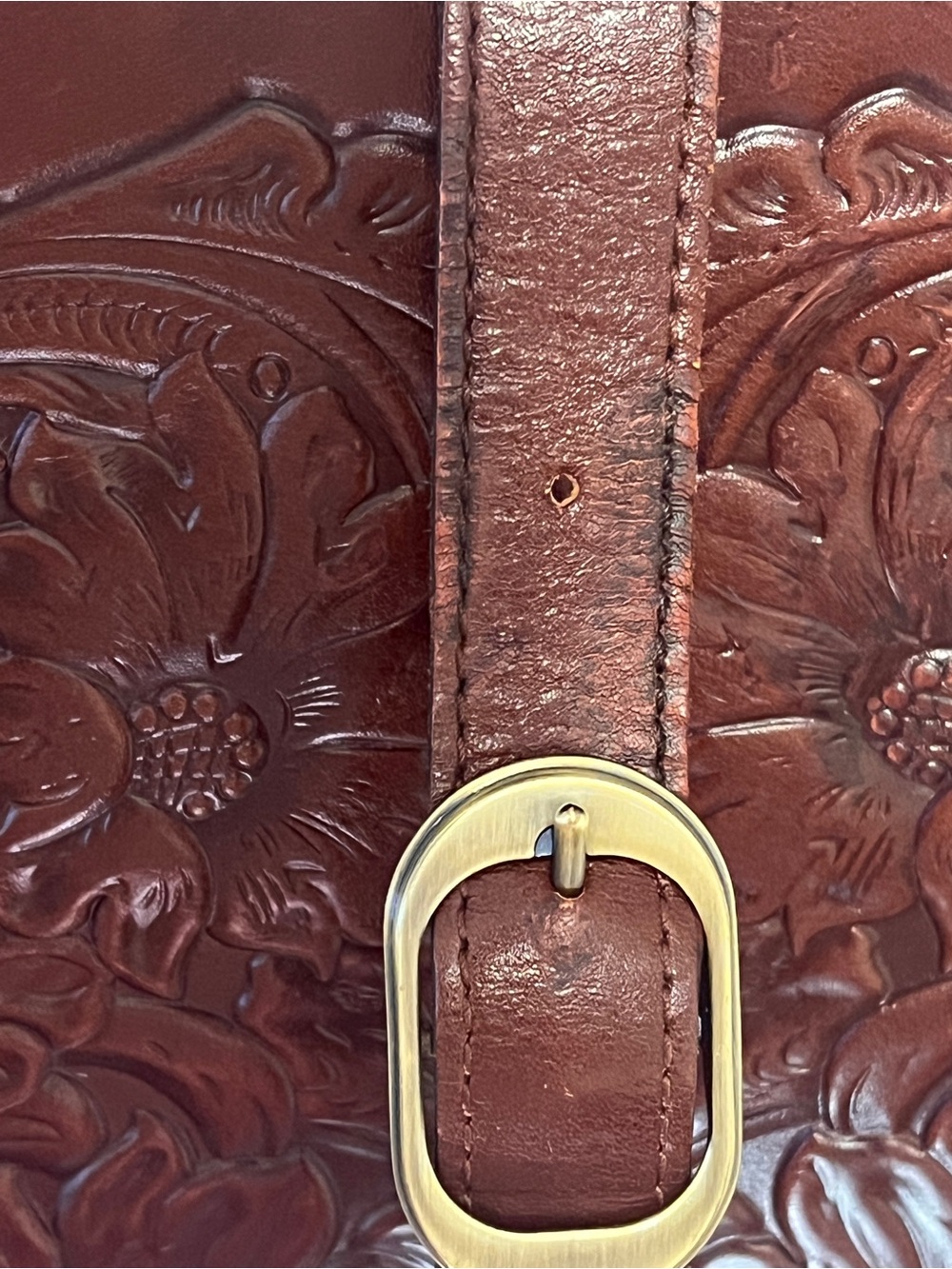 Patricia Nash Leather Crossbody Bag - see photos for callouts - Picture 6 of 9